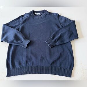 Vintage - United Colors of Benetton navy blue cotton sweater